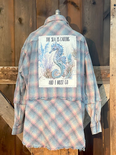 Seahorse Shacket Angry Minnow Clothing Co.